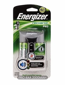 ENERGIZER RECHARGEABLE POWERPLUS 2000MAH BATTERY AA (4 Unit) - 3 Pin Plug - Picture 1 of 4