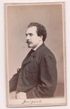 Vintage CDV Juignet French Victorian Actor.Tax Stamp