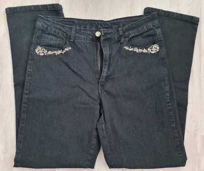 Damen Jeans * Jet Line * mit Strasssteinen * Gr. W38 L30 * Top Zustand - Bild 1 von 4