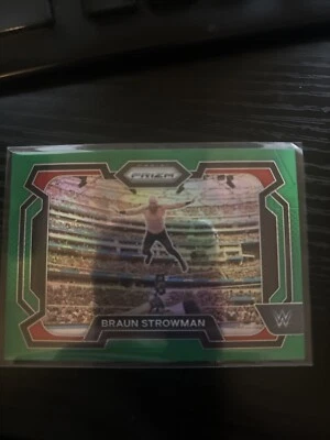2024 Panini Prizm WWE - Green Prizm #6 Braun Strowman - Image 1 of 2