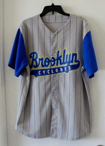 MLB BROOKLYN CYCLONES LOGO BASEBALL JERSEY SIZE XL Cover
