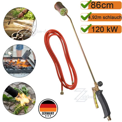 Unkrautbrenner Gasbrenner Abflammgerät Unkrautvernichter Dachbrenner Brenner - Bild 1 von 4