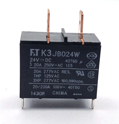 Fujitsu FT K3JB024W Power Relay 24VDC 20A 277VAC 4 Pins - Image 1 of 4