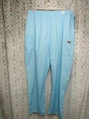 Nuevos Pantalones Médicos Scrub Zone Talla 3XLT Azul Cintura Elástica Bolsillo Carrera Carga Foto 1 de 4