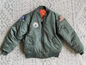 USAF AUXILIARY CIVIL AIR PATROL FLYERS JACKET 62 WISCONSIN VINTAGE Small Medium - Picture 1 of 9