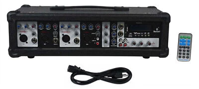 Rockville 800w Powered 4 Channel Mixer/Amplifier w Bluetooth/EQ/Effects - Image 1 of 3