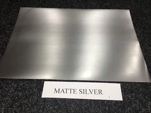 A4 SELF ADHESIVE INKJET PRINTABLE MATTE SILVER EFFECT VINYL STICKER (5 SHEETS) - Picture 1 of 2