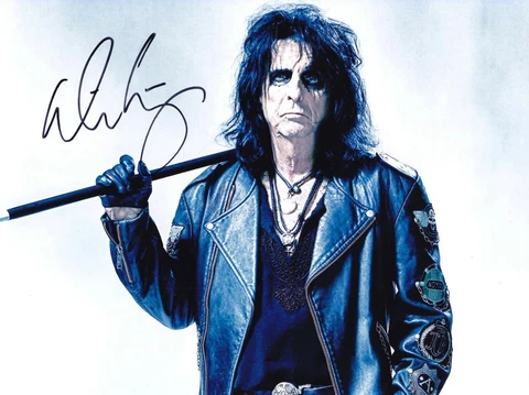 ALICE COOPER RARE AMAZING IN PERSON SIGNED WITH PROOF COA Cover