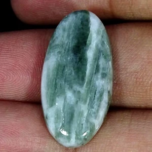 24.20 Cts Natural Tourmaline Quartz Bracelet Supply Oval Cabochon 15X30X5MM - Picture 1 of 6