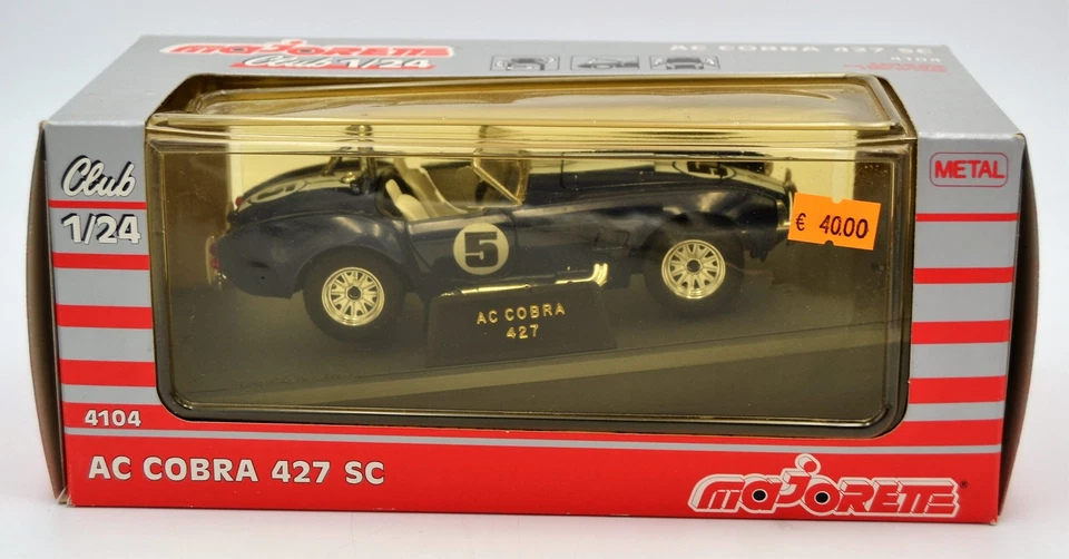DIE CAST " AC COBRA 427 SC " MAJORETTE  1/24 - Immagine 1 di 1