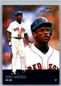 RICKEY HENDERSON 2003 Playoff Prestige Baseball Card #18 Boston Red Sox