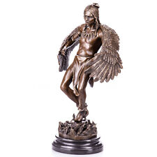 Bronzefigur Bronzestatue Bronze Skulptur tanzender Indianer wilder Westen