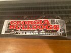 Georgia Bulldogs Uga 1982 Sugar Bowl Silver Britches Bumper Sticker New Pitt