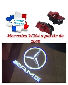 2x LED COURTOISIE AMG PORTE PROJECTEUR LOGO MERCEDES BENZ CLASSE C W204 S204 - Imagen 1 de 2