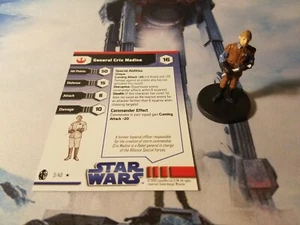 Star Wars Miniatures Imperial Enredments 03 General Crix Madine - Imagen 1 de 1