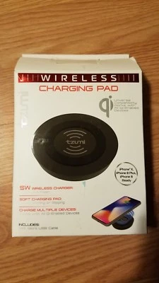 Tzumi Wireless Charging Pad 5W Fast Charge For Samsung, iPhone - Image 1 of 3