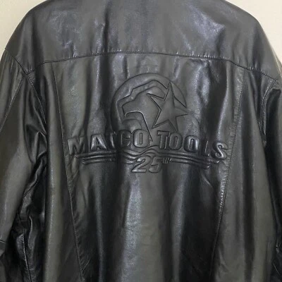 Matco Tool Leather Black Jacket XL 25th Anniversary - Image 1 of 4