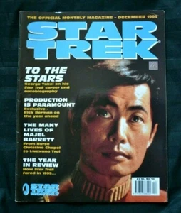 Star Trek Monthly Magazine UK Edition Issue #10 December 1995 Sulu George Takei - Picture 1 of 12