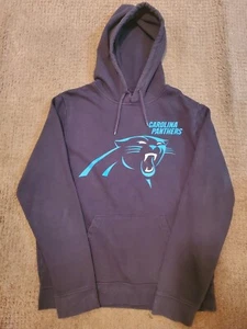 Vintage NFL Majestic CAROLINA PANTHERS Black HOODIE - Medium - Picture 1 of 7