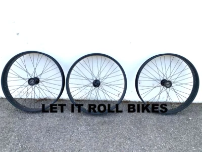 JUEGO DE RUEDAS DE BICICLETA TRICICLO HUECO FAT 5/8" 26" x 80MM x 36H para neumáticos 26" x 3.0/4.0 Foto 1 de 4