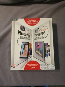 Adobe Photoshop Elements 3.0 plus Adobe Premiere Elements NISP Priority Ship XP - Picture 1 of 13