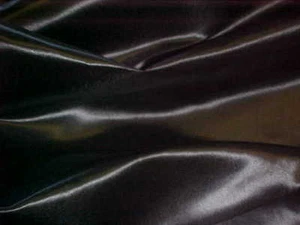 ❤️25 Yards 60" Black Bridal Satin Shiny Fabric- wedding, crafts, costumes, event - Picture 1 of 1
