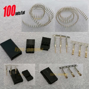 100Sets Good Connector Plug Male/Female 2.54mm for Servo Jr Futaba RC Batttery - Picture 1 of 11