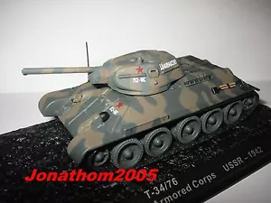Char - Tank T-34/76 A Armored Corps USSR - USSR 1942 at 1/72 ° - Picture 1 of 1
