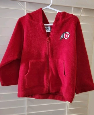 Utah Utes 3T  Toddler FULL Zip fleece Jacket - Image 1 of 4