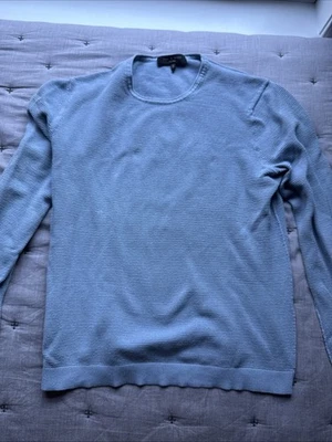 Rag And Bone Men’s Light Blue Knit Sweater (Retail $225.00!) - Image 1 of 4
