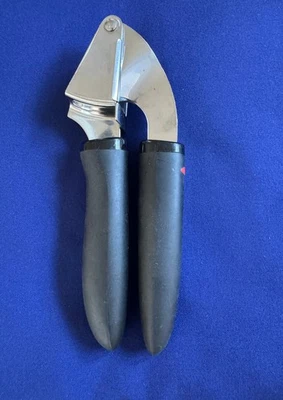 OXO Softworks Garlic Press - Chrome Garlic Mincer + Crusher, Dishwasher-Safe - Image 1 of 4