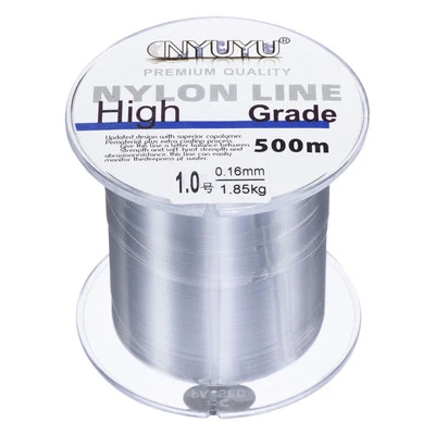 Linha de pesca de náilon 547 jardas 4 lb monofilamento fluorocarbono revestido cinza - Imagem 1 de 4