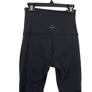 Beyond Yoga Womens Small Ruched Leggings Black Stretch Athletic Yoga Buttery EUC - Picture 1 of 6
