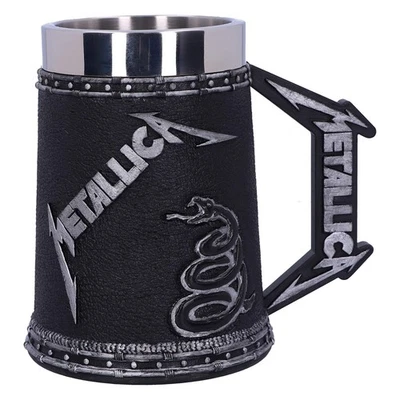 Tankard álbum negro Metallica con licencia oficial Nemesis Now B5220R0, 14,5 cm Foto 1 de 4
