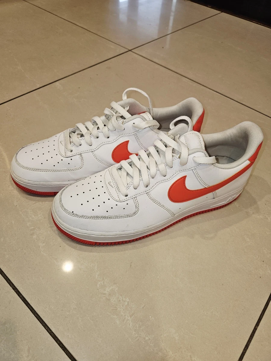Nike Air Force 1 '07 White Team Orange | eBay