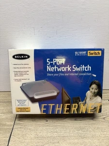 Belkin (F5D5131-5) Version 2000 5 Port Ethernet / Network Switch NEW Sealed - Picture 1 of 3