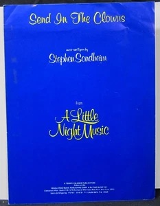 Send In the Clowns - Stephen Sondheim - Sheet Music 1985 - Picture 1 of 3