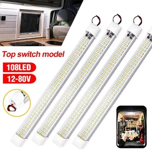 4 PACK 108-LED Car Vehicle Interior Indoor Roof Ceiling Dome Light White Lamp - Foto 1 di 12