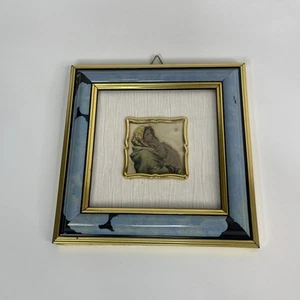 Ferruzzi "Madonna" Italy - Tinted Sterling Foil Miniature, Framed Art - Picture 1 of 6