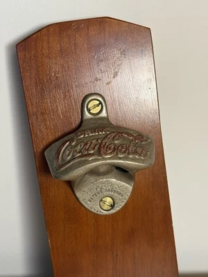 Antique Coca Cola Wall Mount Bottle Opener STARR X Brown Co PATD “X” REG USA - Image 1 of 4