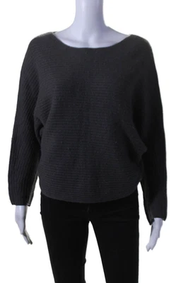 Suéter Pullover Vince Mujer Mangas Largas Cuello Redondo Gris Lana Talla Extra Pequeña Foto 1 de 4