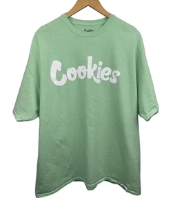 Camiseta verde menta con logotipo de galletas talla 2XL - Imagen 1 de 7