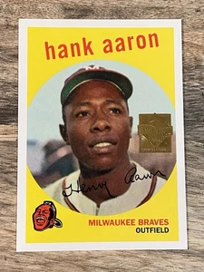 2000 Topps Hank Aaron Reprints 1959 Topps #6 Braves - Bild 1 von 2