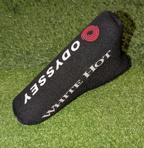 Mint Vintage Odyssey White Hot Blade Putter Headcover Black Red - Picture 1 of 5