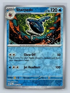 Sharpedo Reverse Holo #043/162 SV05: Temporal Forces Pokemon TCG - Picture 1 of 2