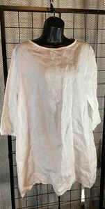 Bryn Walker 100 % Leinen Hopper Kleid weiß Größe S gebraucht, in einwandfreiem Zustand Lagenlook Cottagecore - Bild 1 von 5