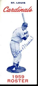 Stan Musial PSA DNA AK38160 Signed 1959 Cardinals Roster Book Rare Autograph - Picture 1 of 1