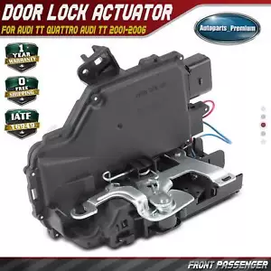 Door Lock Actuator Front Right Passenger for Audi TT Quattro 9 Pins w/o keyhole - Picture 1 of 9