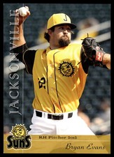 2012 Grandstand #NNO Bryan Evans   Rookie Jacksonville Suns