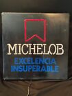 Vtg Michelob Plastic Box Lighted Beer Sign Mexico Excelencia Insuperable ManCave
